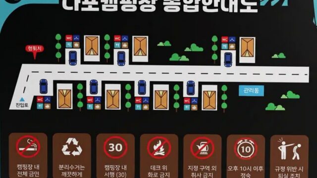 경남 다포캠핑장, 드라이브 코스로 완벽한 여름휴가