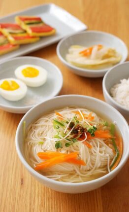잔치국수 육수 고명 간단하게 만드는법