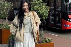 요즘 실물 미녀 세손가락 안에 들어간다는… 연예인 가을 유행 패션