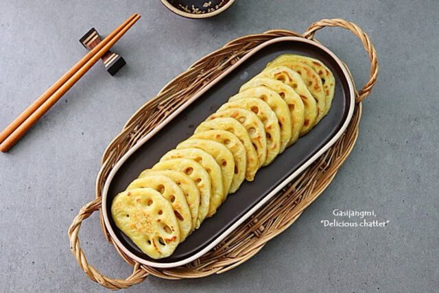 연근전 레시피 명절전요리 연근요리 아삭 쫀득 연근전