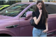 장원영 SNS에 등장한 핑크빛 벤틀리… 3억 원대 벤테이가 아주르의 실체