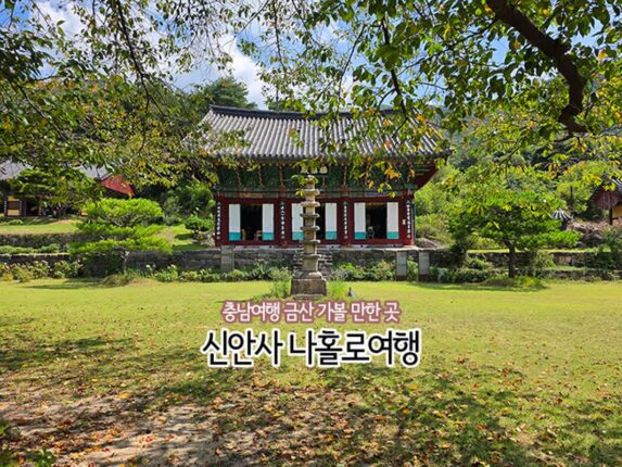 충남 금산 가볼 만한 곳 나 홀로 여행 예쁜 신안사
