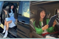 “차 가격만 2억 넘는다” 엄정화 일상에서 포착된 초호화 전기 세단