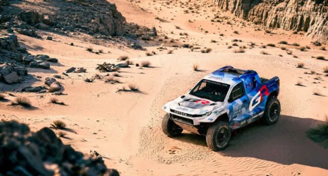 토요타 DKR GR FC Hilux 수소 연료전지 다카르 참가
