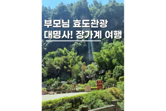 중국 장가계패키지여행 노쇼핑 부모님 효도 해외관광 추천