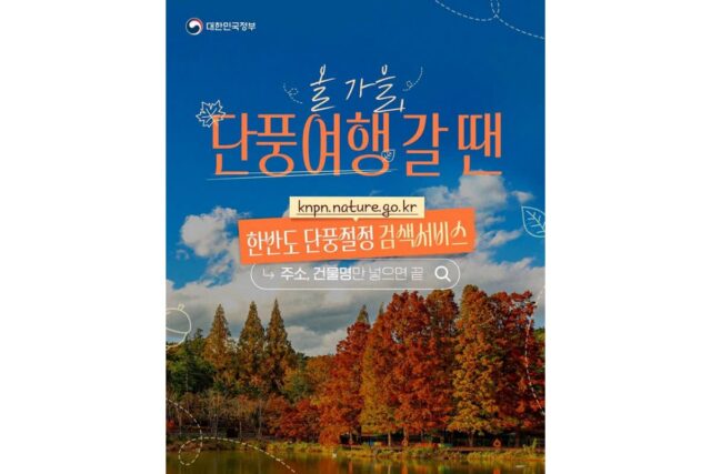 한반도 단풍절정 검색서비스, 주소만 넣으면 척척 알아서 다 해준다?