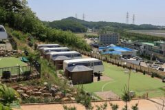 “10,000㎡ 캠핑장이 이렇게 펼쳐진다고?”… 서해의 자연 속 하버드카라반 명소