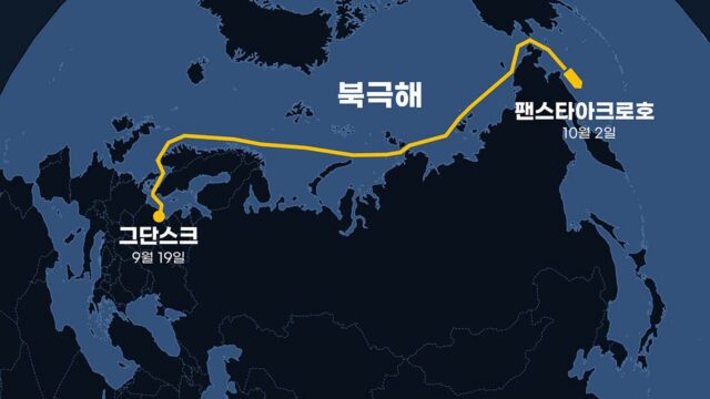 한국 컨테이너선 북극해 왕복 성공