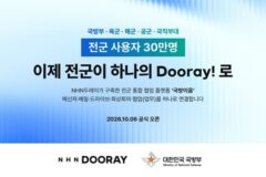 NHN두레이, 30만 군 장병 쓰는 통합 협업 플랫폼 ‘국방이음’ 가동