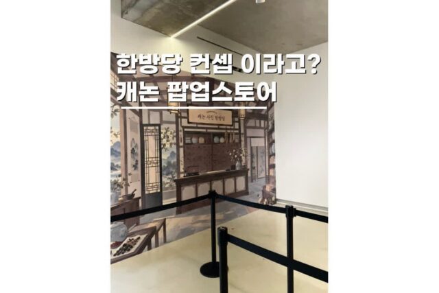 종로 놀거리 가볼만한곳 캐논 팝업스토어 EOS R8 Mark II까지